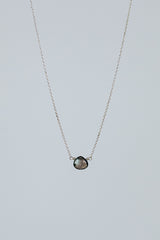 Single Stone Necklace - Cool Tones thumbnail