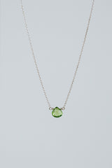 Single Stone Necklace - Cool Tones thumbnail