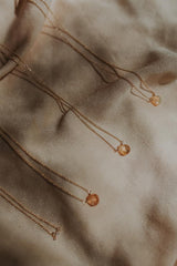 Single Stone Necklace - Warm Tones thumbnail