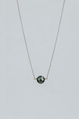 Wings Hawaii single Tahitian pearl necklace in 14k white gold  thumbnail