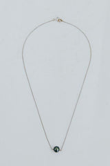 Wings Hawaii single Tahitian pearl necklace in 14k white gold  thumbnail