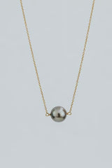 Wings Hawaii single Tahitian pearl necklace in 14k yellow gold  thumbnail