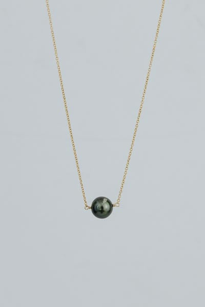 Single Stone Necklace - Tahitian Pearl