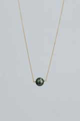 Single Stone Necklace - Tahitian Pearl