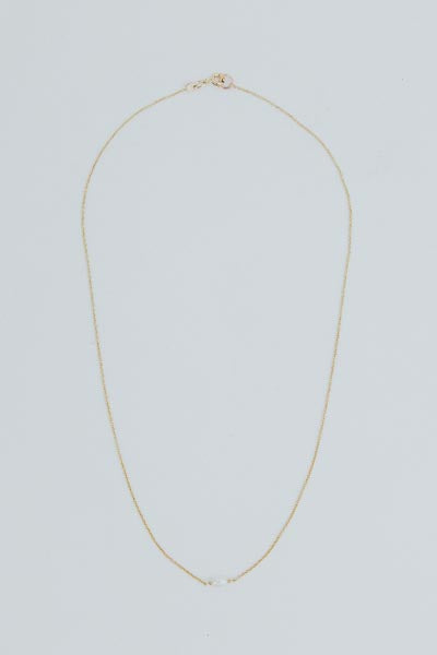 Single Stone Necklace - Freshwater Pearl