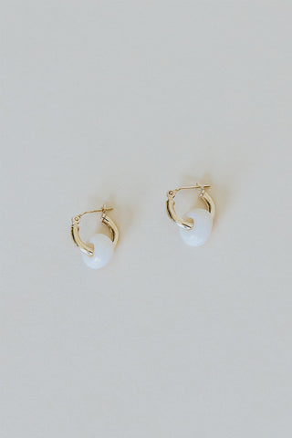 Puka Hoop Earrings - 14K