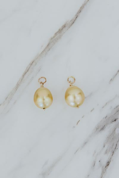 Earring Charms - South Seas Pearl | 14k