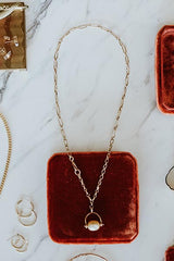 Fob Necklace - South Seas Pearl 14K thumbnail