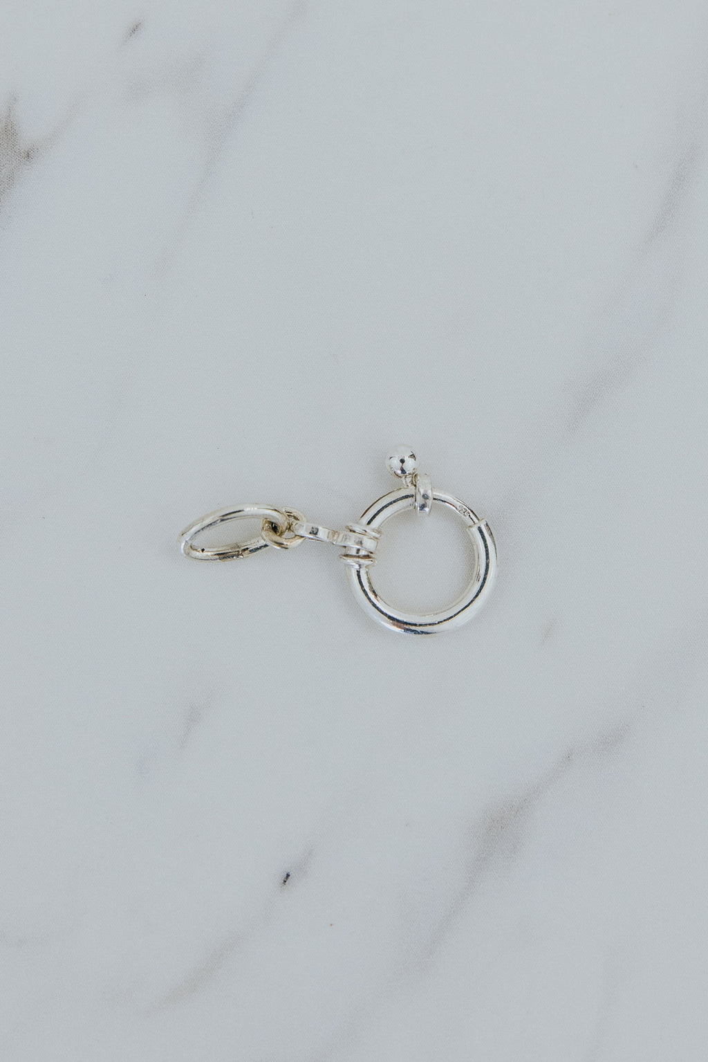 Wings Hawaii XL Spring Clasp necklace extender for charms in sterling silver. Fine jewelry handmade in Maui. 