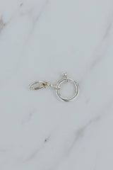Wings Hawaii XL Spring Clasp necklace extender for charms in sterling silver. Fine jewelry handmade in Maui.  thumbnail