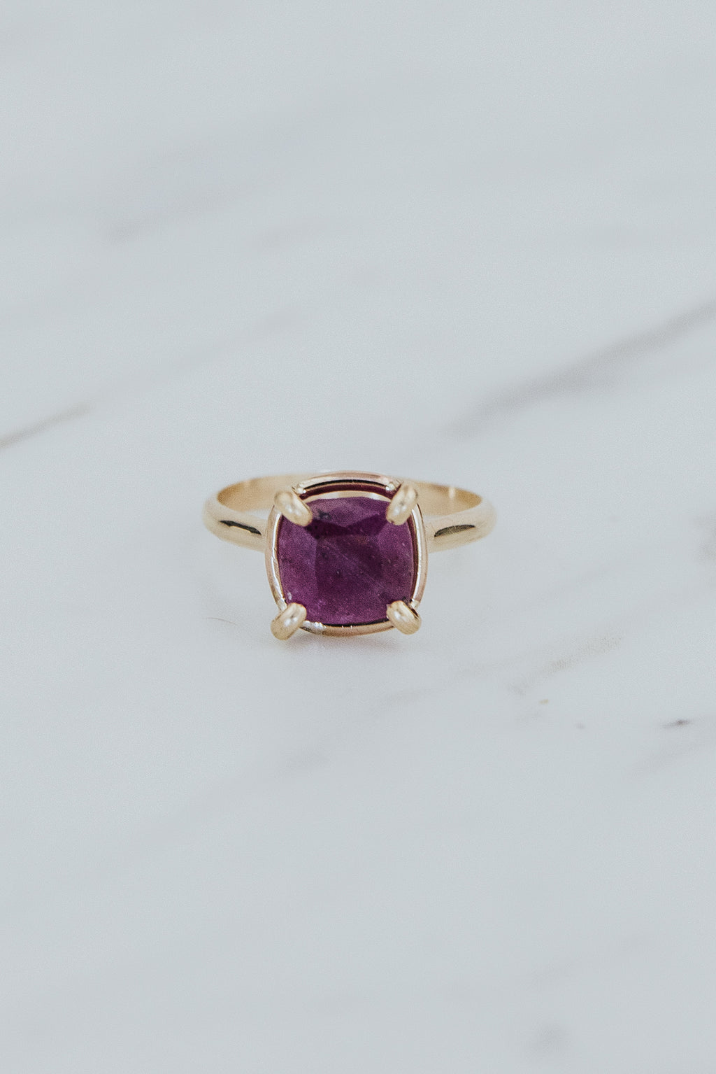 Prong Set Rings - Ruby