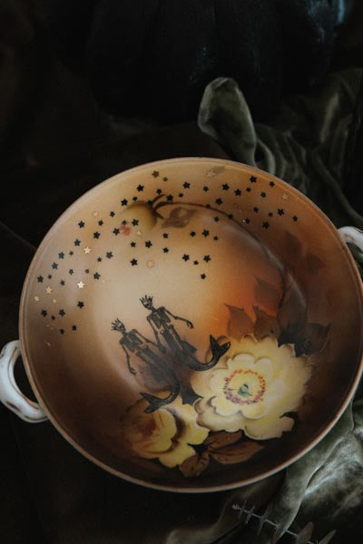 wings hawaii star crossed lovers jewelry dish with mermaid skeletons