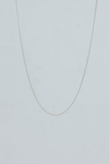 Wings Hawaii delicate 1.2mm curb chain necklace in sterling silver. 17" length. Fine jewelry handcrafted with aloha in Maui. Wear solo, layered, or add charms to customize. High quality jewelry made in Hawaii.  thumbnail