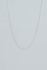 Wings Hawaii delicate 1.2mm curb chain necklace in sterling silver. 17" length. Fine jewelry handcrafted with aloha in Maui. Wear solo, layered, or add charms to customize. High quality jewelry made in Hawaii. 