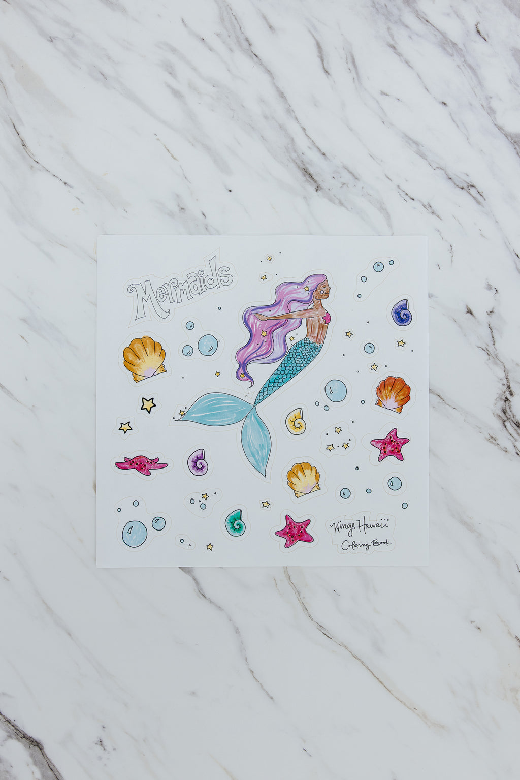 Wings Coloring Book - Mermaids