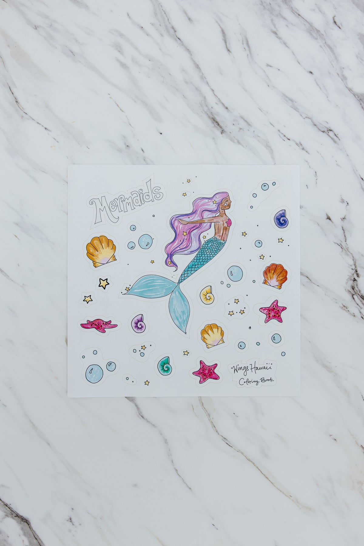 Wings Coloring Book - Mermaids
