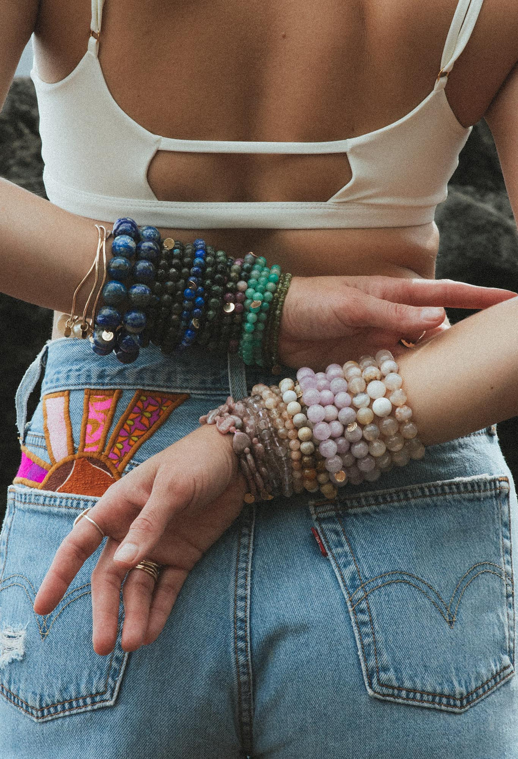 Gem Stretch Bracelet - Tourmaline