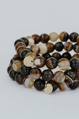 Stretchy Beaded Bracelet - Agate thumbnail