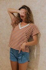 Vintage Stripe V-Neck thumbnail