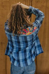 wings hawaii sun collage flannel shacket thumbnail