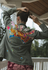 Vintage Sun + Moon Army Jacket thumbnail