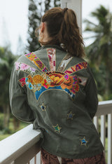 Vintage Sun + Moon Army Jacket thumbnail