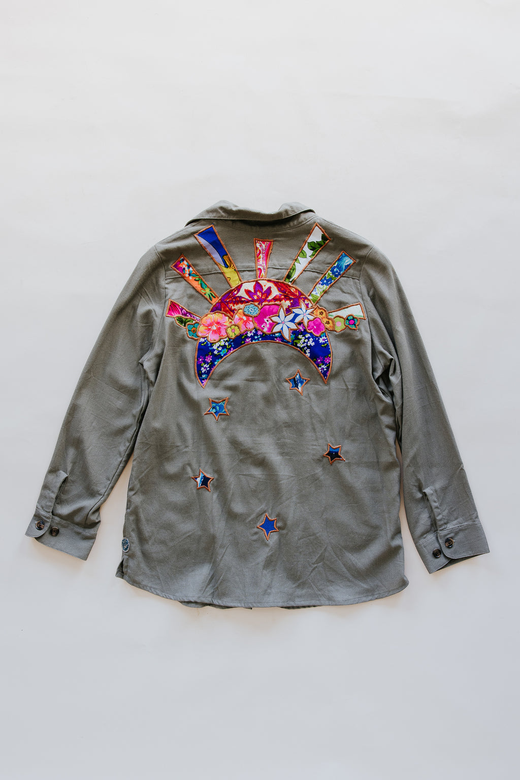 Sun + Moon Linen Blouse - Olive Grove