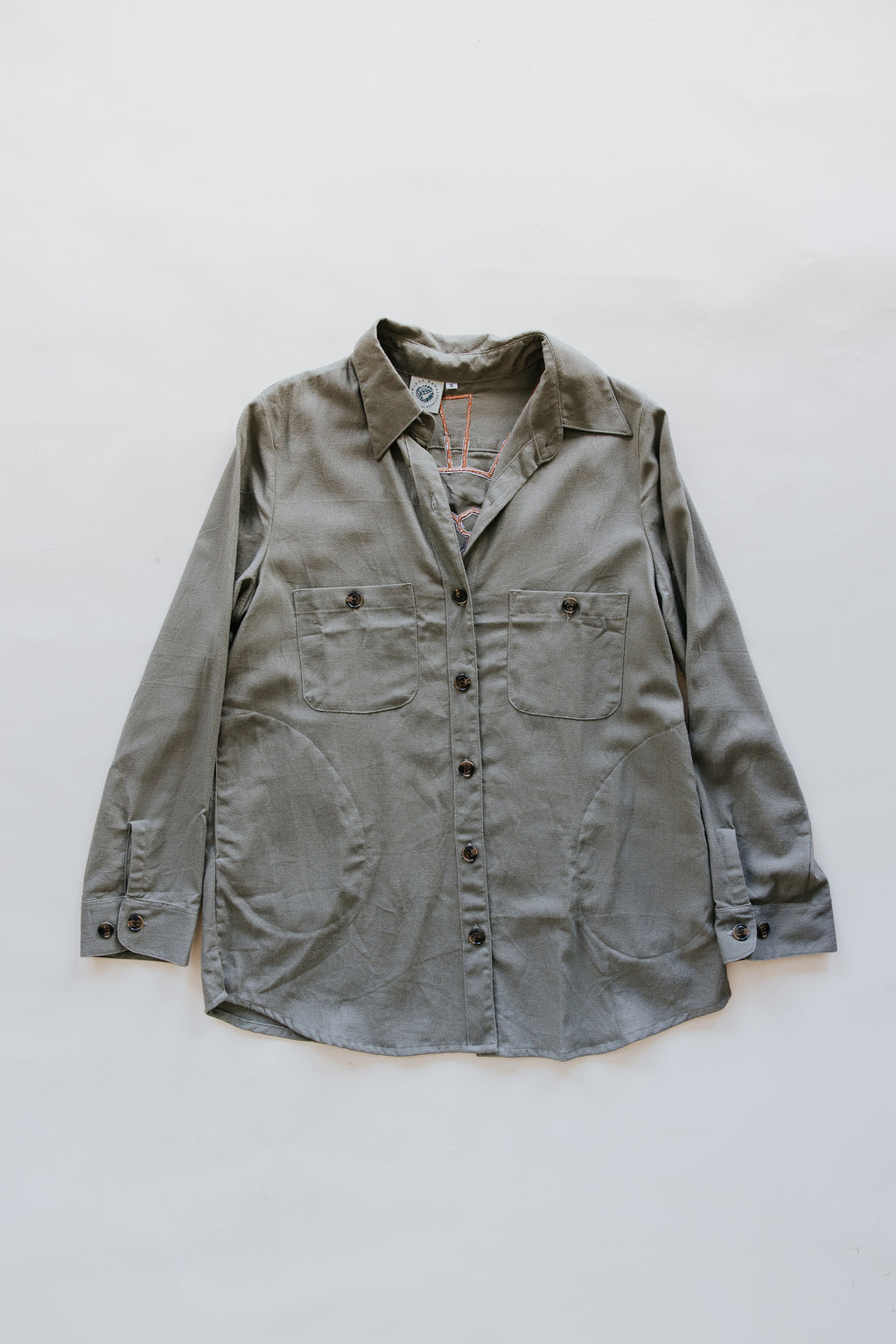 Sun + Moon Linen Blouse - Olive Grove