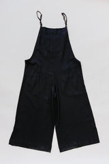 Wings Hawaii Sun Pocket Overalls in Black - back  thumbnail