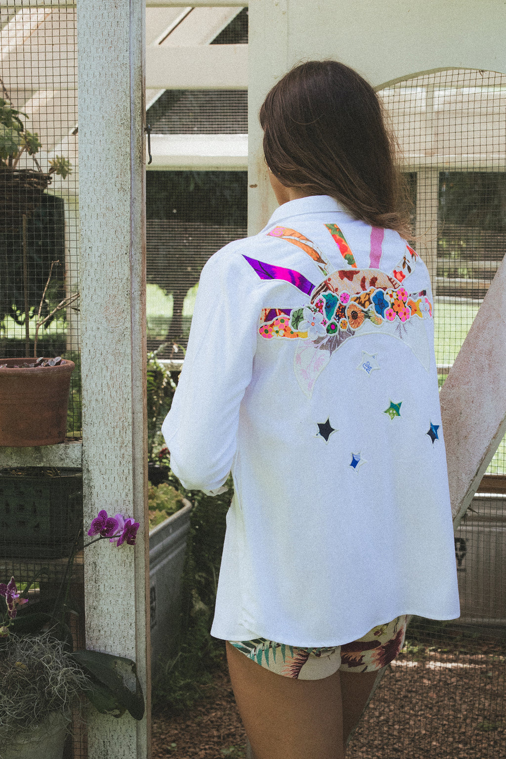 Sun + Moon Linen Blouse - White