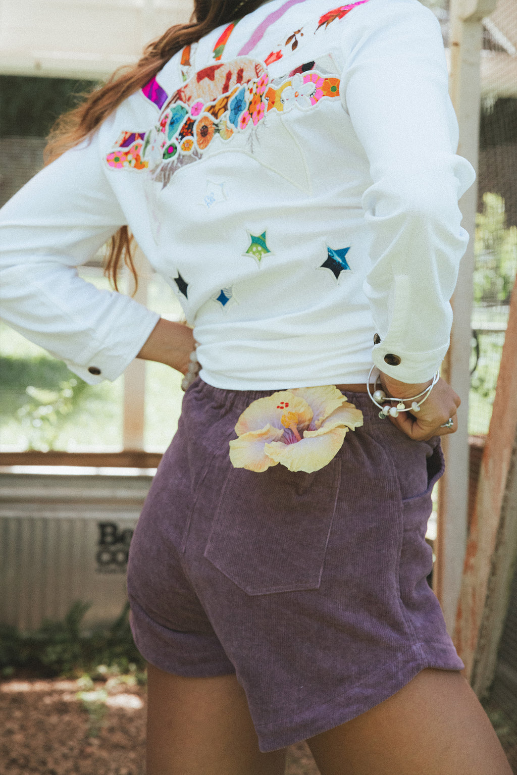 Sun + Moon Linen Blouse - White