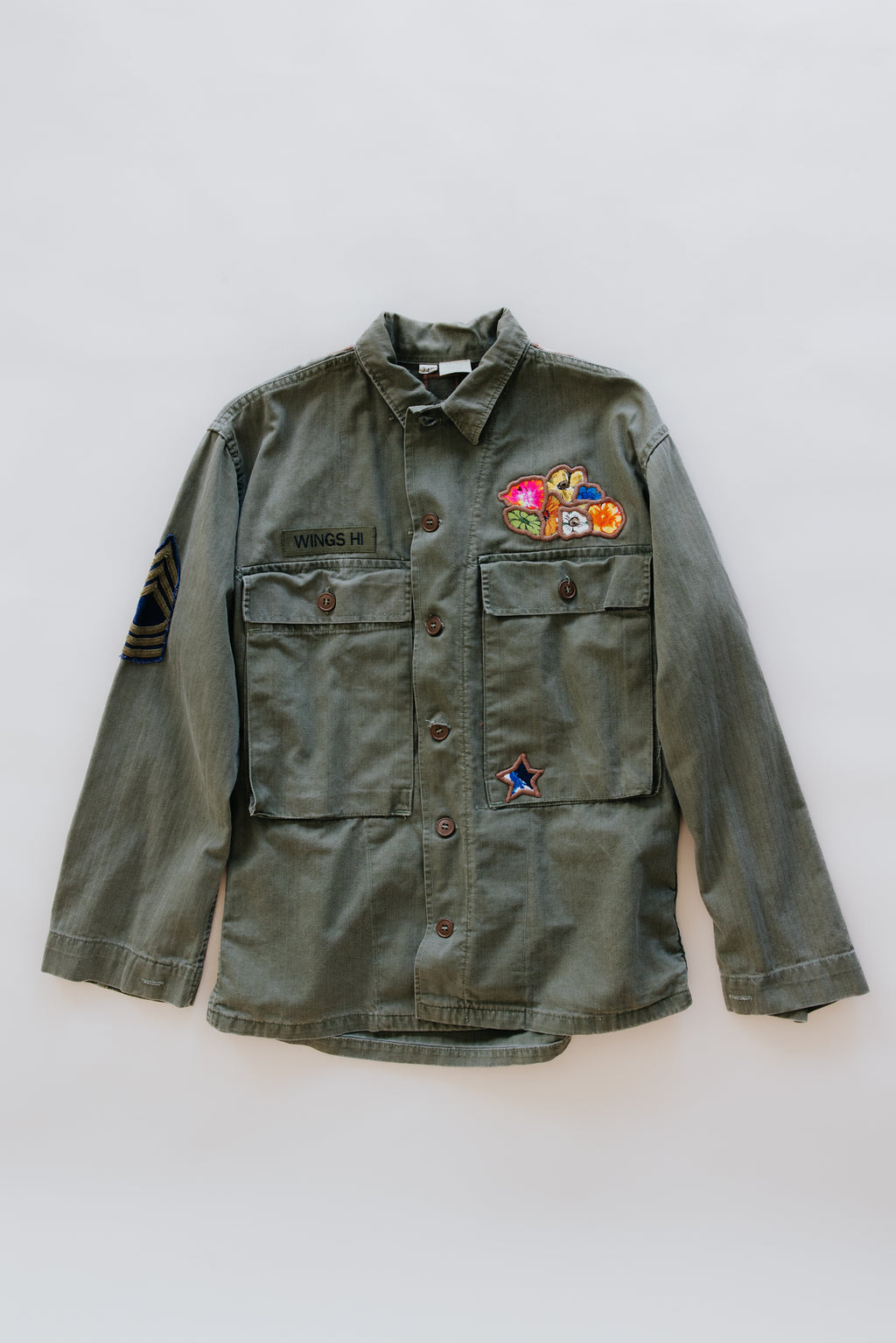 Vintage Sun + Moon Army Jacket