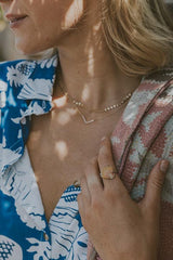 Sunrise Shell Ring - 14k White Gold thumbnail