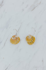 Bombucha Sunrise Shell Hoops thumbnail