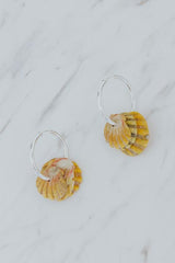 Bombucha Sunrise Shell Hoops thumbnail