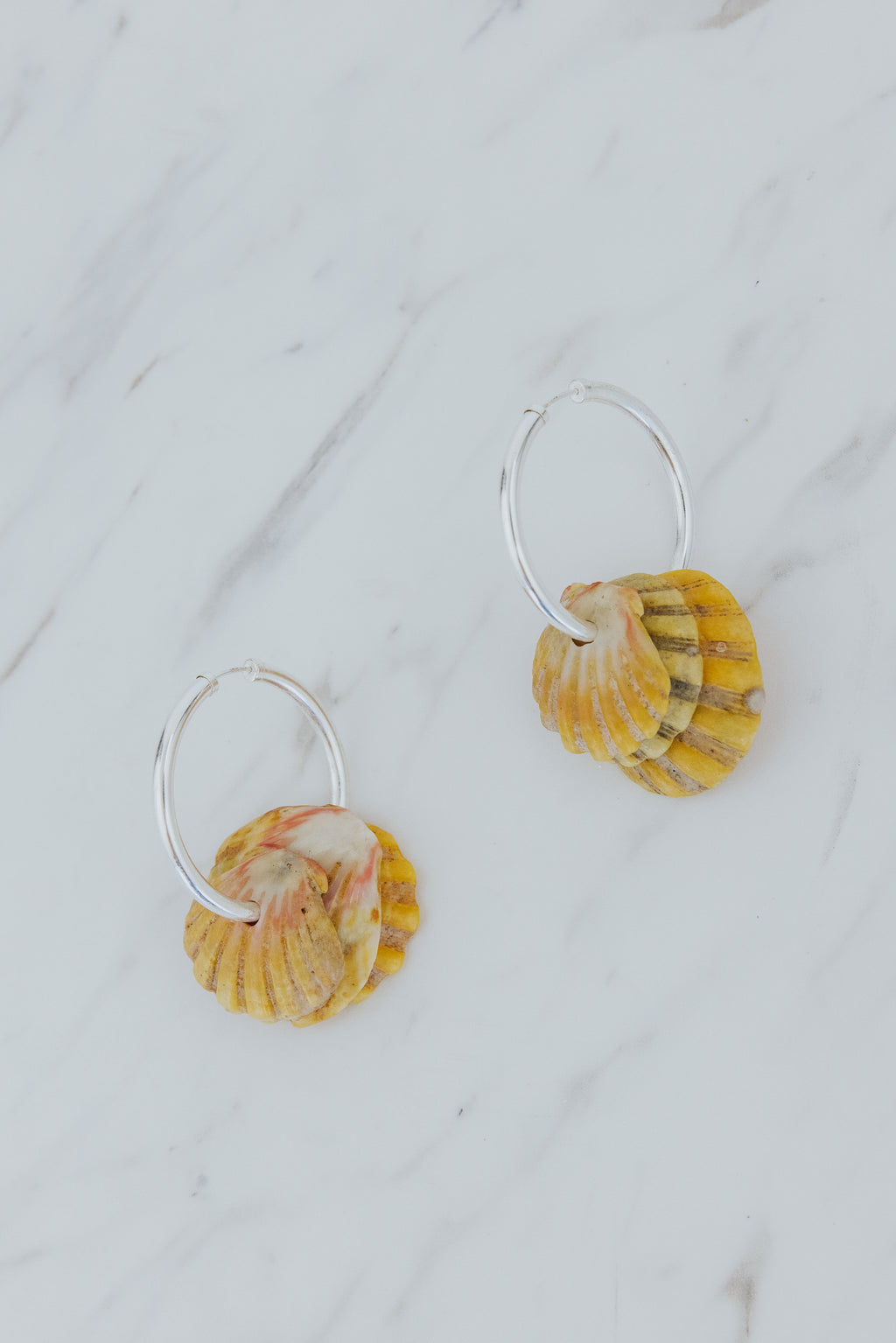 Bombucha Sunrise Shell Hoops