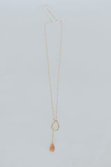 Lariat Necklace - Sunstone thumbnail