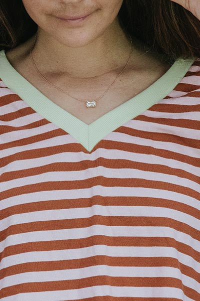 Sun Salutation Necklace - 14k RG