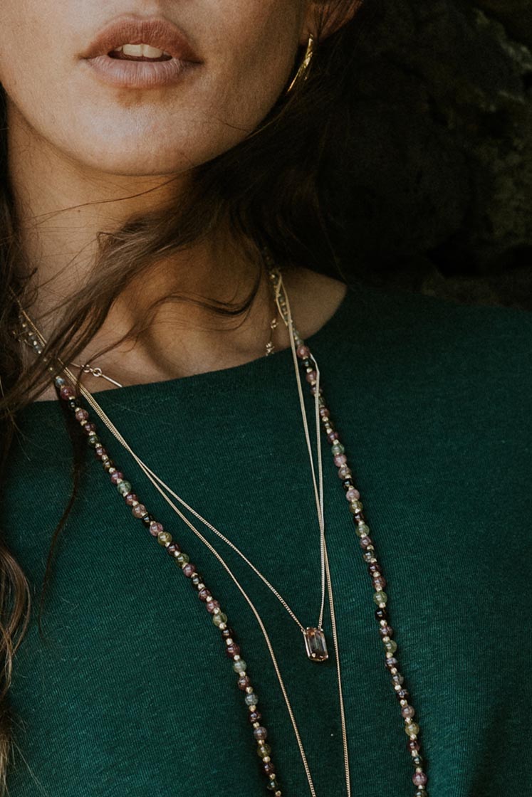 emerald cut pink sunstone 14k rose gold 