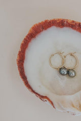 Charm Hoops - Baroque Tahitian Pearl thumbnail