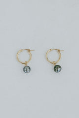 Charm Hoops - Baroque Tahitian Pearl thumbnail