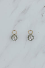 Wings Hawaii Tahitian pearl earring charms in 14k gold-filled. Keshi teardrop, silver, baroque, and round varieties. Fine jewelry handmade in Maui.  thumbnail