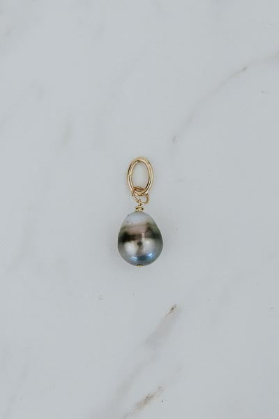 wings hawaii tahitian pearl necklace charm in 14k gold fill