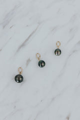 Wings Hawaii Tahitian pearl necklace charms in 14k gold-filled. Keshi teardrop, Baroque, and Round varieties. Fine jewelry handcrafted in Maui. Beach-chic charm necklaces handmade in Hawaii.  thumbnail