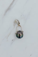 Shackle Necklace Charms - Tahitian Pearls | SS thumbnail