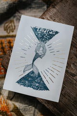 Wings Hawaii zodiac letterpress prints - taurus thumbnail