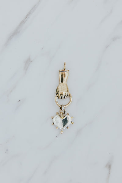 Necklace Charm - Stolen Heart | 14k + SS
