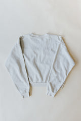 Cropped Mock Neck Tiger Sweatshirt - Cement thumbnail