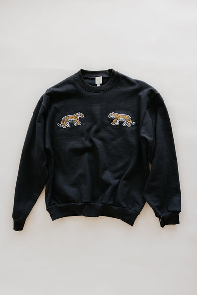 Tiger Patch Sweatshirt - Black