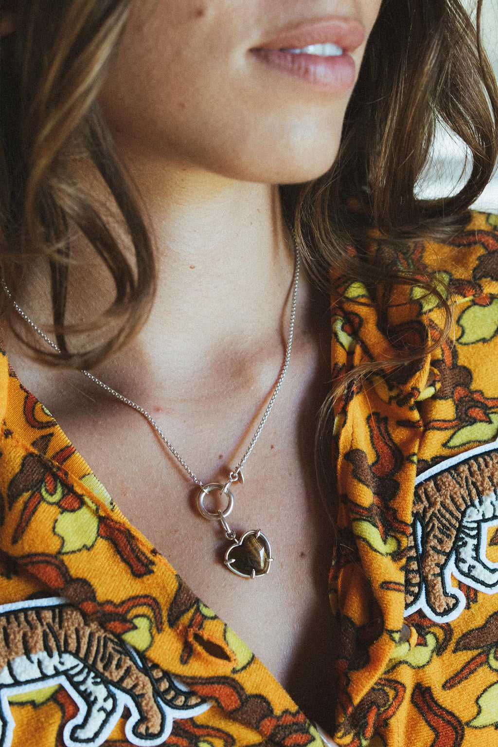 Necklace Charms - Crystal Heart